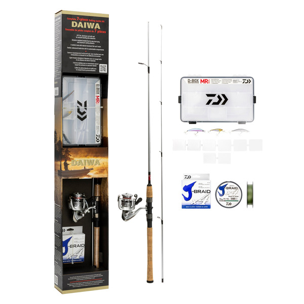Daiwa Fishing Rod With Reel & Tackle Box