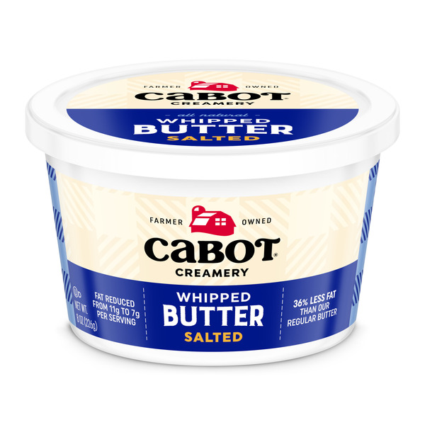 Cabot Whipped Salted Butter Tub, 8 oz