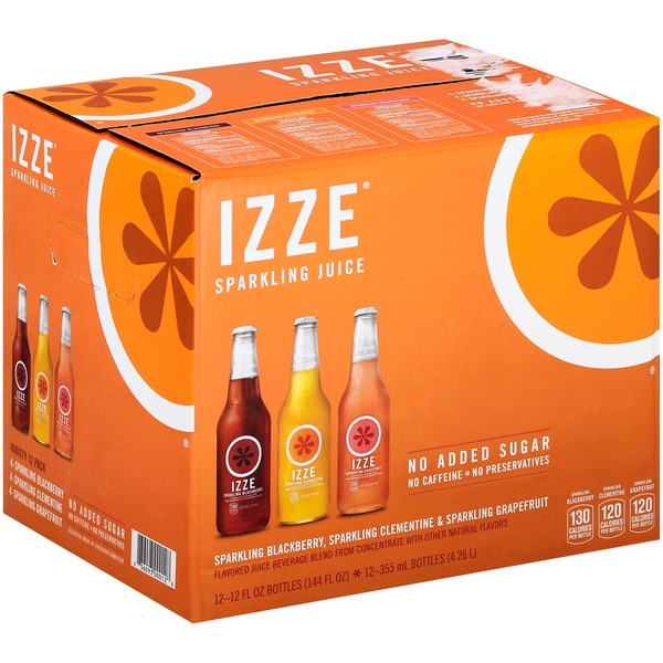 Izze Variety Pack Sparkling Juice Beverage (144 fl oz) from Costco