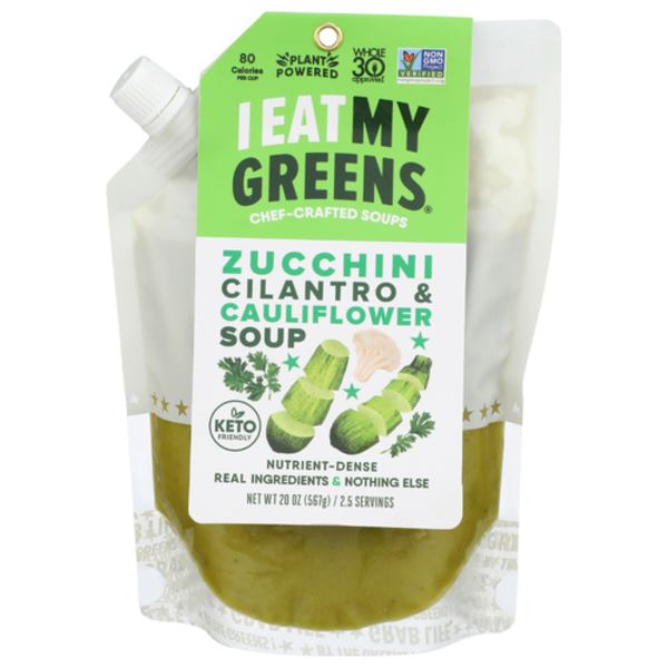 I Eat My Greens Zucchini Cilantro And Cauliflower Soup