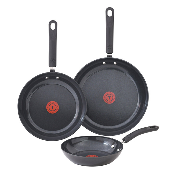 T-fal Ceramic Non-Stick Skillet 3-Piece Set