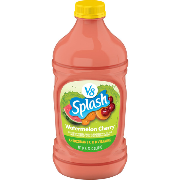 CRDP原料　5g V8 Watermelon Cherry Beverage, 64 fl oz Bottle Same-Day Delivery