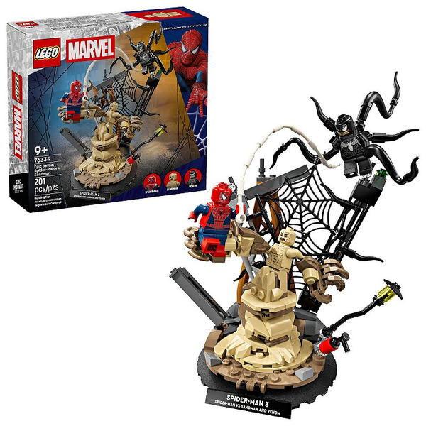 LEGO Marvel Spider-Man vs. Sandman Epic Battle Building Set 76334, 201 Piece