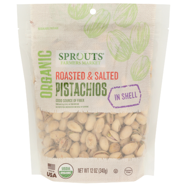 Sprouts Organic Roasted & Salted In Shell Pistachios