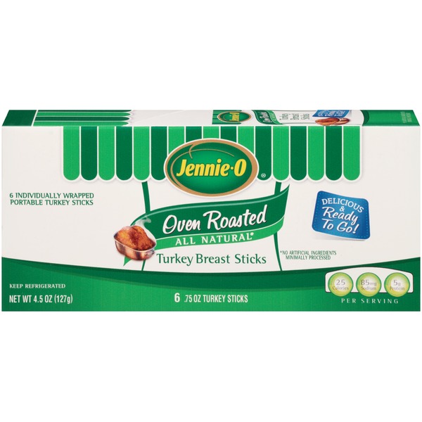 JennieO Oven Roasted, Individually Wrapped, 6/pkg, 12/cs Turkey Breast