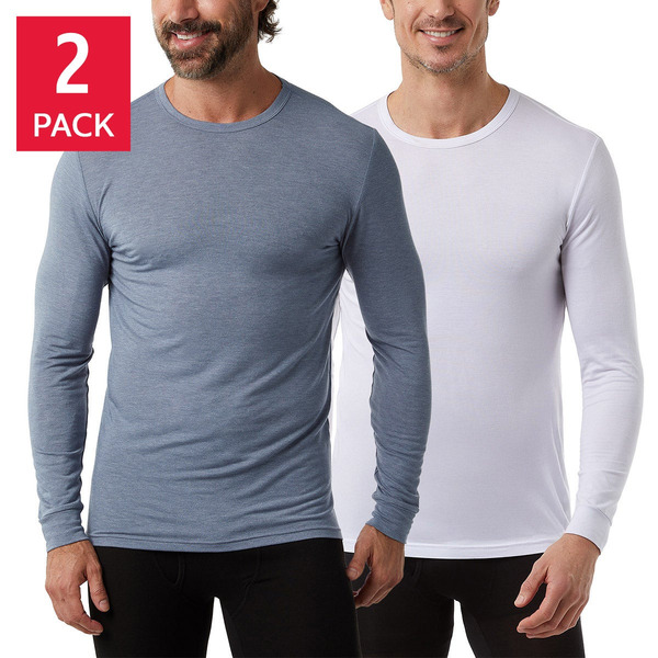 32 Degrees Men's Heat Tee, Small, 2-pack, Assorted Colors
