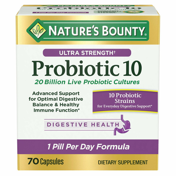 Nature's Bounty Ultra Strength Probiotic 10 Capsules, 70 ct