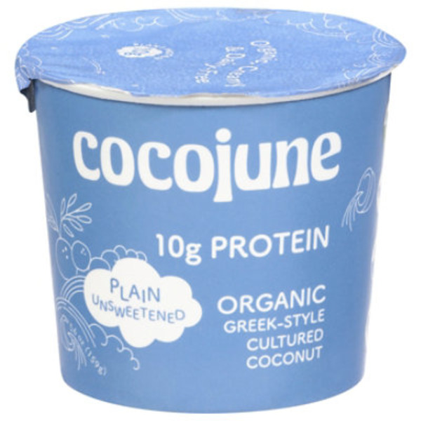 cocojune Organic Greek-Style Cultured Coconut Plain Unsweetened Yogurt