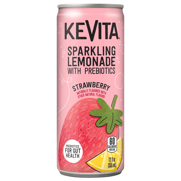 KeVita Strawberry Sparkling Lemonade with Prebiotics Same-Day