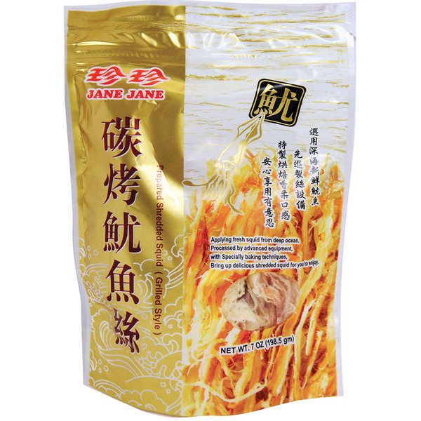 Janes Prepared Shredded Grill Squid