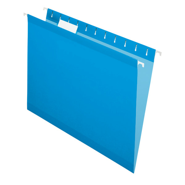 Pendaflex 1/5 Tab Letter Blue Essentials Colored Hanging Folders