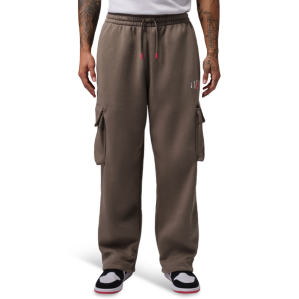 Jordan Men's Brooklyn GFX Fleece Cargo Pant, L - Brown