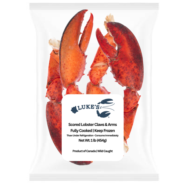 Luke's Lobster Frozen Cooked Lobster Scored Arm & Claw Same-Day
