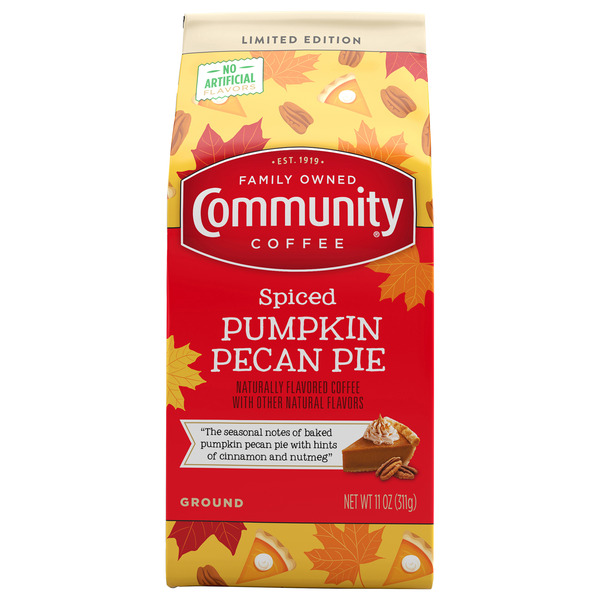 Community Coffee Spiced Pumpkin Pecan Pie Ground Coffee
