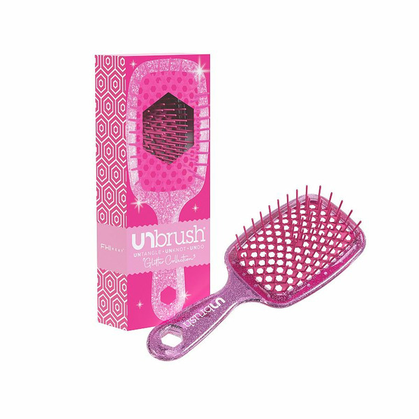 Unbrush Rose Quartz Glitter Collection Hair Brush