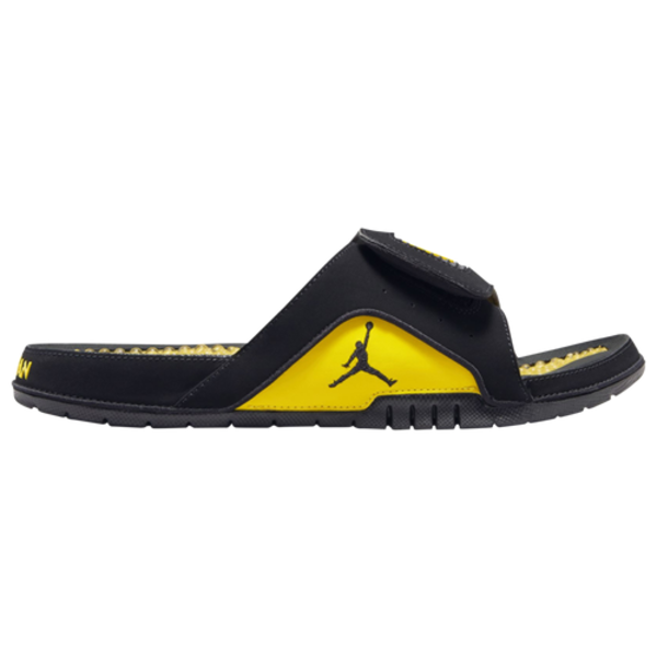 Nike Men's Hydro 4 Retro Slide Sandals - Black & Tour Yellow - 532225 017, Size 10