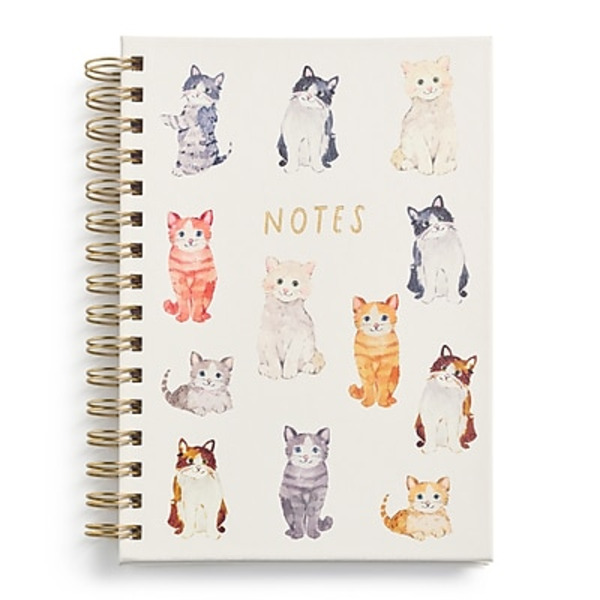 Eccolo Cats Journal, 6 x 8 in, College Ruled, 200 Pages - Multicolored