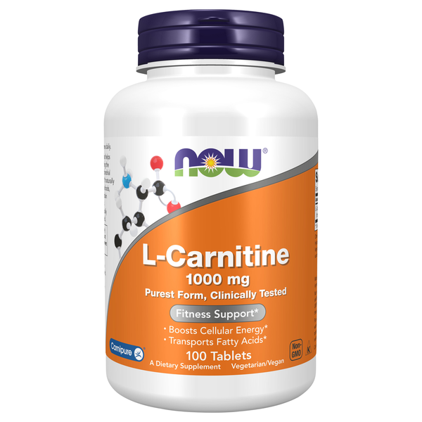 l carnitine natural grocers NOW L-Carnitine, 1000 mg, Tablets