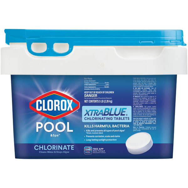 Clorox Pool&Spa XtraBlue 5 Pound(s) Bucket 3-in Tablets Chlorine