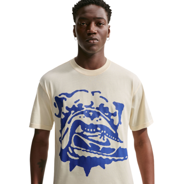 Nike Men's NSW Shoe Dog T-Shirt, M - Beige/Blue