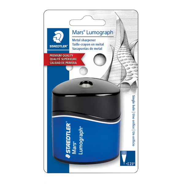 STAEDTLER 2.25" Black Metal Single Hole Lumograph Pencil