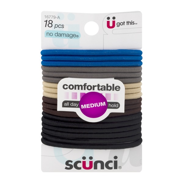 Scunci No Damage Comfortable Hair Bands Medium Each Instacart