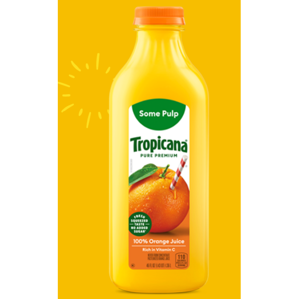 TROPICANA OJ - SOME PULP - 46OZ/6CT