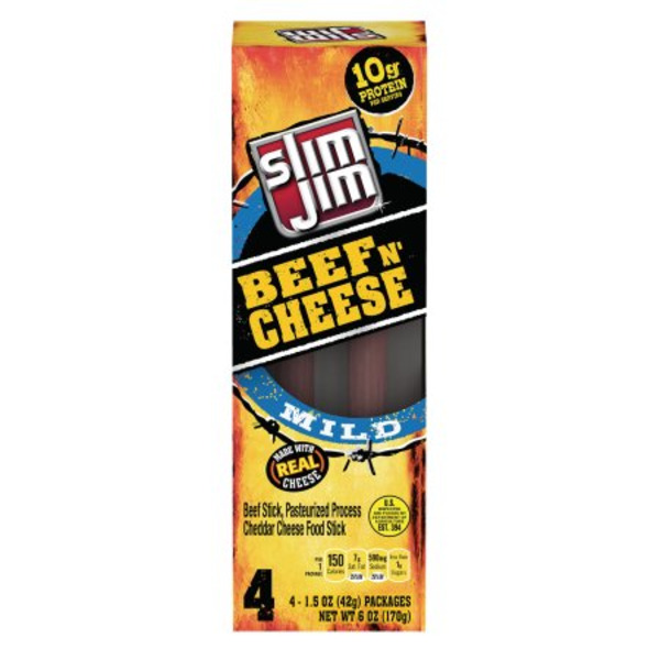 Slim Jim - Mild Beef N' Cheese - 1.5 oz