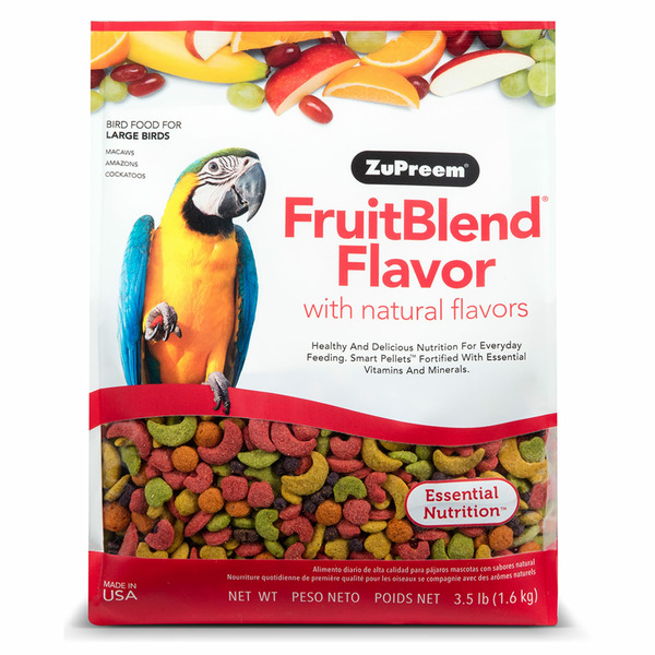 ZuPreem Pure Fun Avian Maintenance Fruit Blend Bird Diet For Large Birds