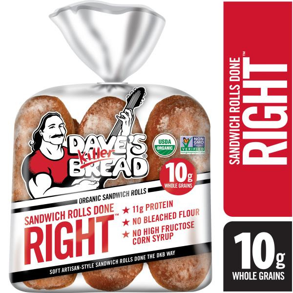 Dave's Killer Bread Sandwich Rolls, Organic Same-Day Delivery or