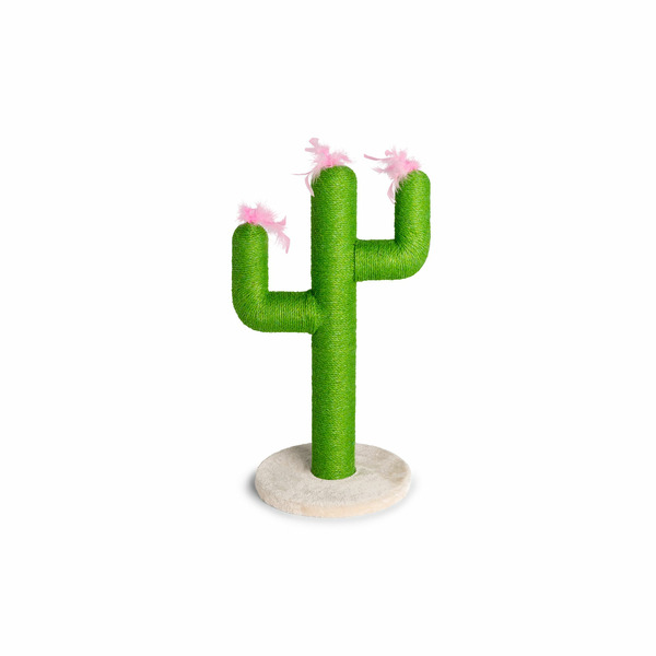 Whisker City Cactus Cat Scratching Post - Green