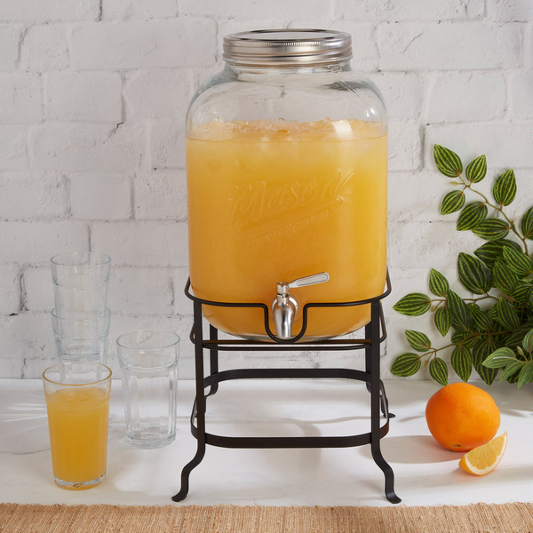Mason Craft & More Glass Drink Dispenser