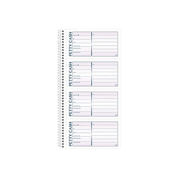 Adams ABF SC1156 2.75" x 5"  Petty Cash 2-Part Carbonless Receipts Book