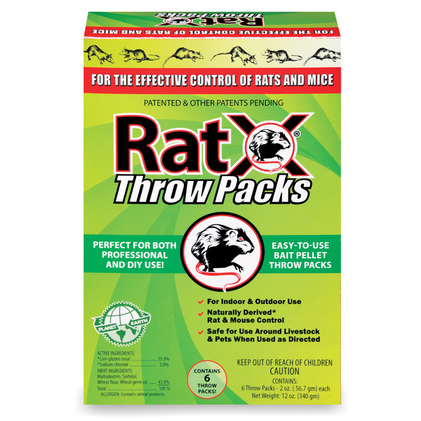 RatX 6 Count Throw Packs Rat Kill