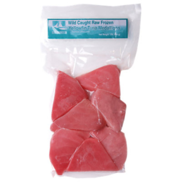 Icy Ocean Wild Caught Raw Yellowfin Tuna Medallions