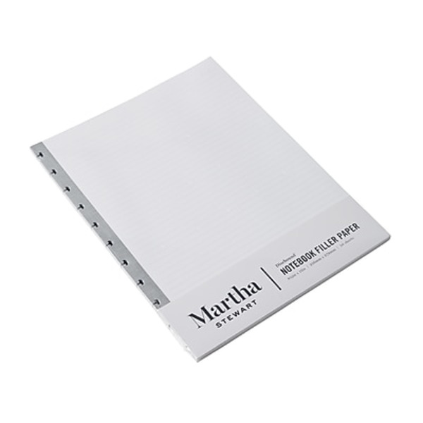 Martha Stewart MS107V 8.5" X 11" White Discbound College Ruled Filler Paper