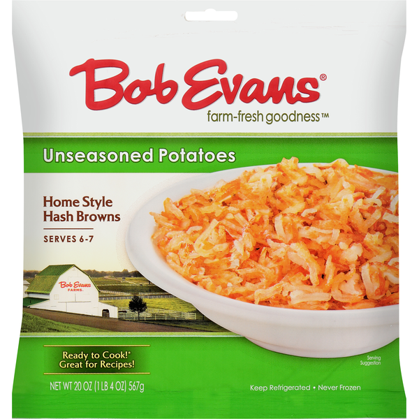 Bob Evans Hash Browns, Unseasoned Potatoes, Home Style (20 oz) Instacart