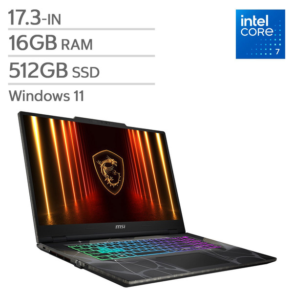 MSI Surfaces 17.3" Screen Cyborg 17 B2RW Intel Core 7 240H 16GB RAM 512GB SSD 8GB Nvidia Gaming Laptop