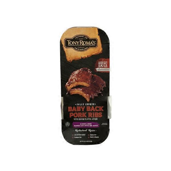 Tony Roma's Sweet & Smokey Kansas City Barbecue Pork Ribs (24 oz ...
