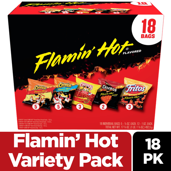 Frito Lay Snack Mix, Flamin' Hot Flavored