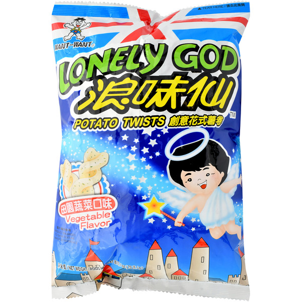 Want Want China Vegetable Flavor Potato Twists