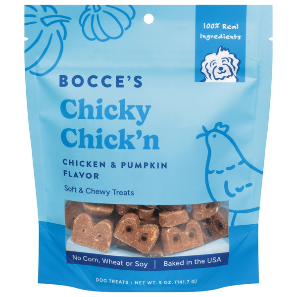 Bocce's Chicky Chick'n Chicken & Pumpkin Flavor Dog Treats Same