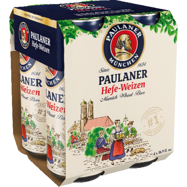 Paulaner Hefe-Weizen 4 Pack Cans