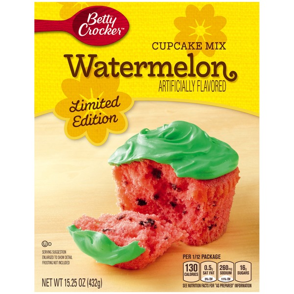 Betty Crocker Watermelon Limited Edition Cupcake Mix (15.25 oz) from