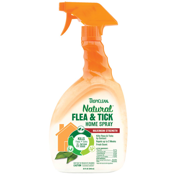 Tropi Clean Natural Maximum Strength Kills Flea & Tick Home Spray