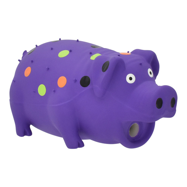 Multipet International Globlet Pig Dog Toy - Purple