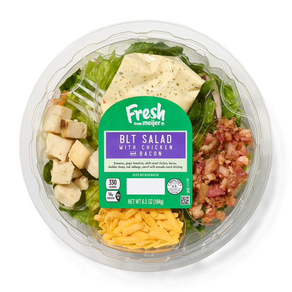 Meijer Ranch Meijer Meijer Fresh Blt Salad With Chicken And Bacon Romaine Grape ...