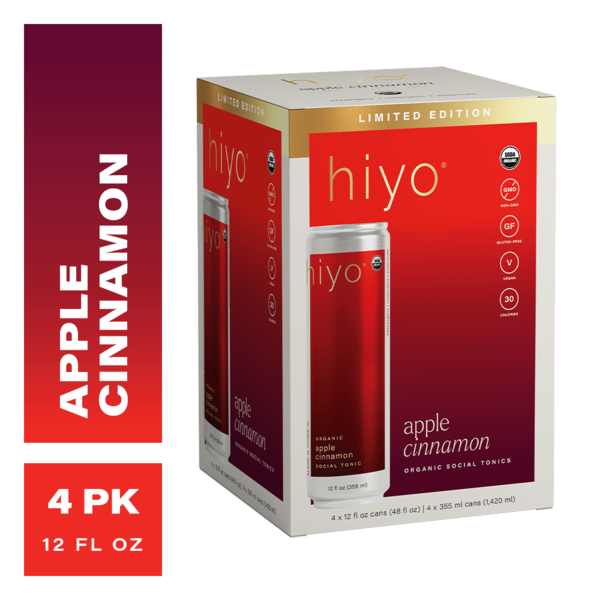 Hiyo Apple Cinnamon, Organic Social Tonic