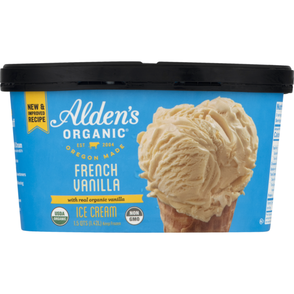 Alden S Aldens Organic Ice Cream French Vanilla Organic