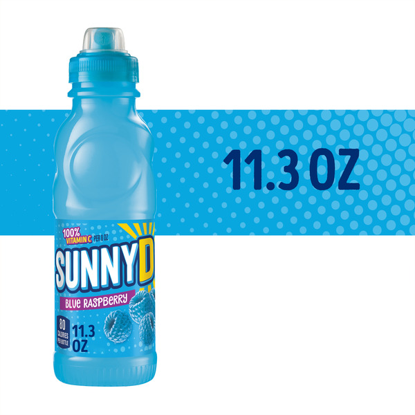 SunnyD Blue Raspberry Juice Drink, 11.3 fl oz Bottle